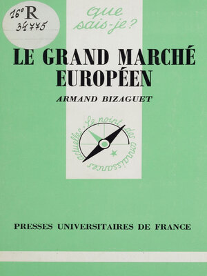cover image of Le Grand marché européen de 1993